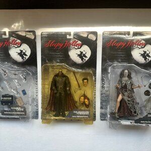 Rare 1999 McFarlane Toys Sleepy Hollow 3-piece boxed set Movie Maniacs Series 2